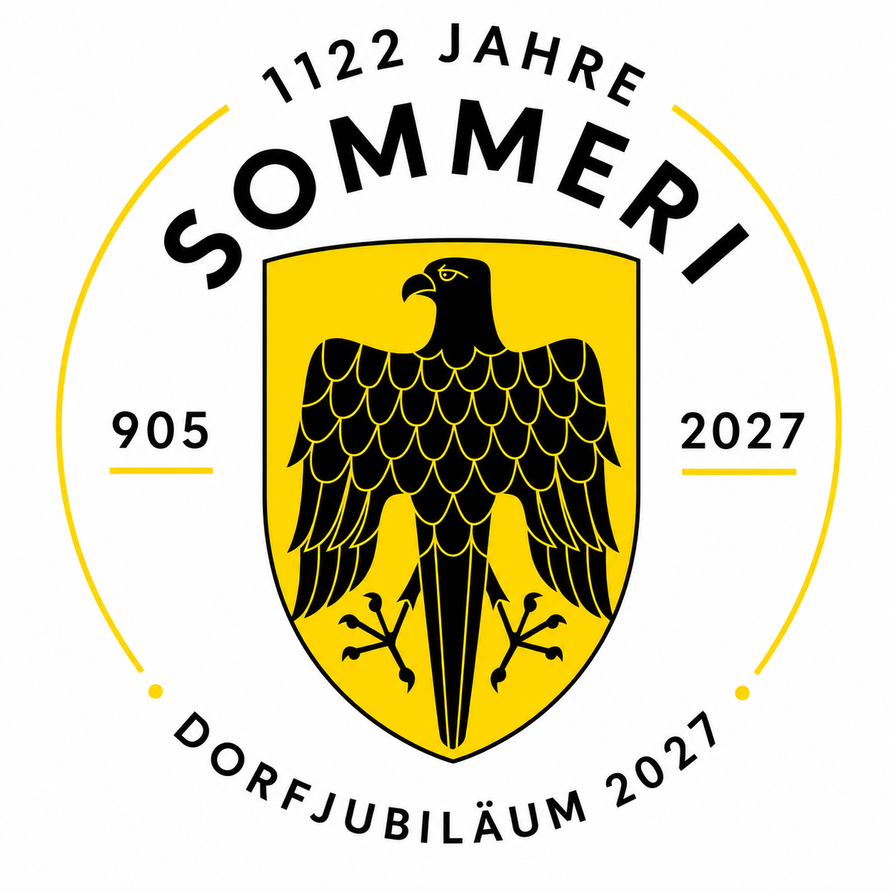 Jubiläumslogo: 1122 Jahre Sommeri, Dorfjubiläum 2027